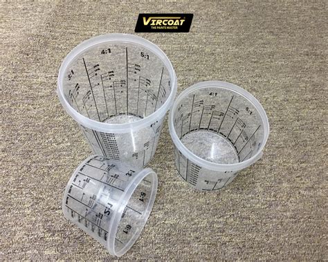 thick plastic cup paint measure|measuring cups for autobody paint.